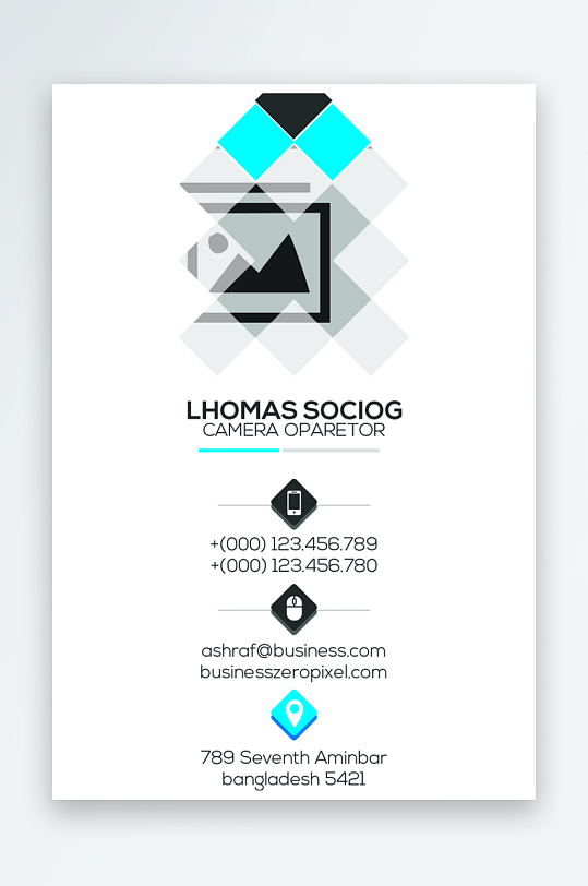 创意大气名片模版设计-众图网