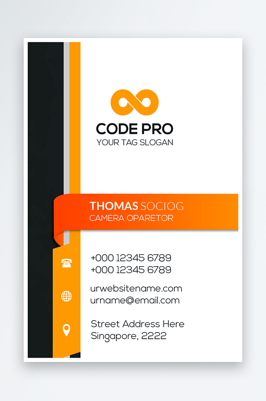 创意大气名片模版-众图网