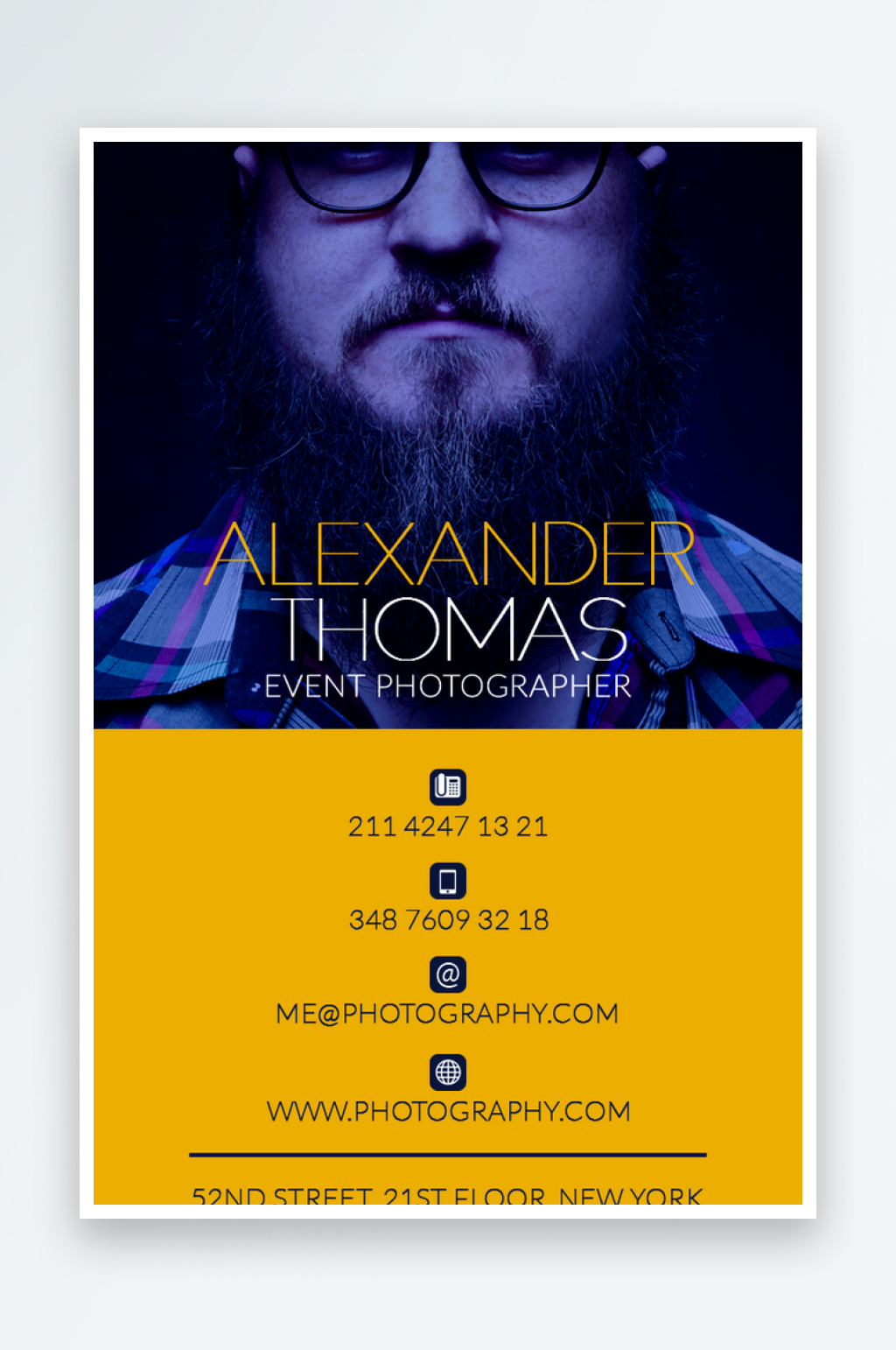 创意大气名片模版素材