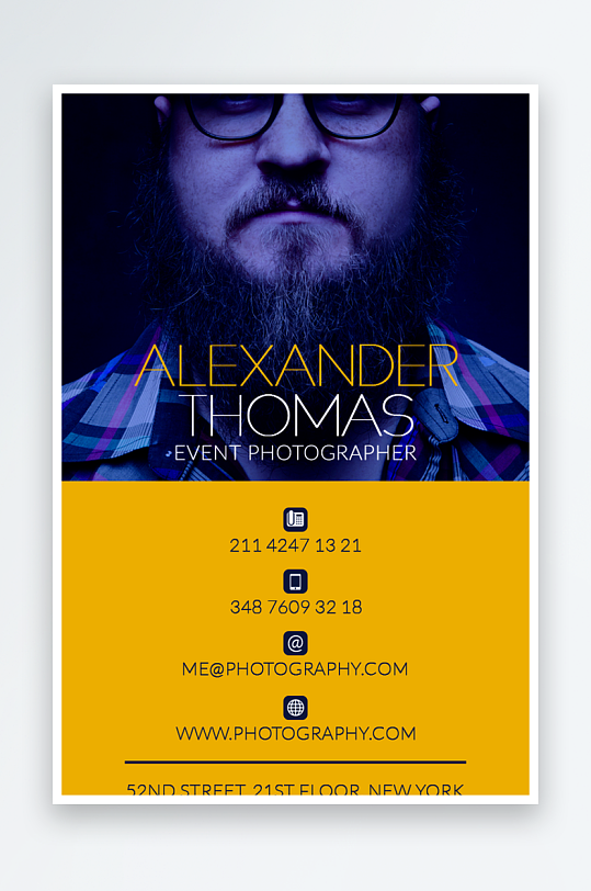 创意大气名片模版-众图网