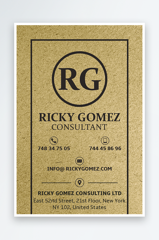 创意大气名片模版-众图网