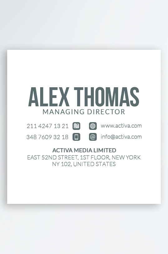 创意大气名片模版设计-众图网