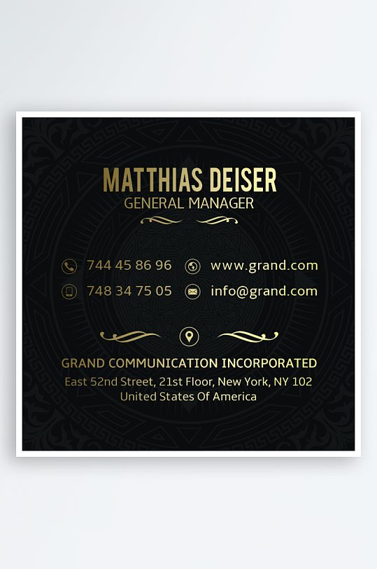 创意大气名片模版设计-众图网