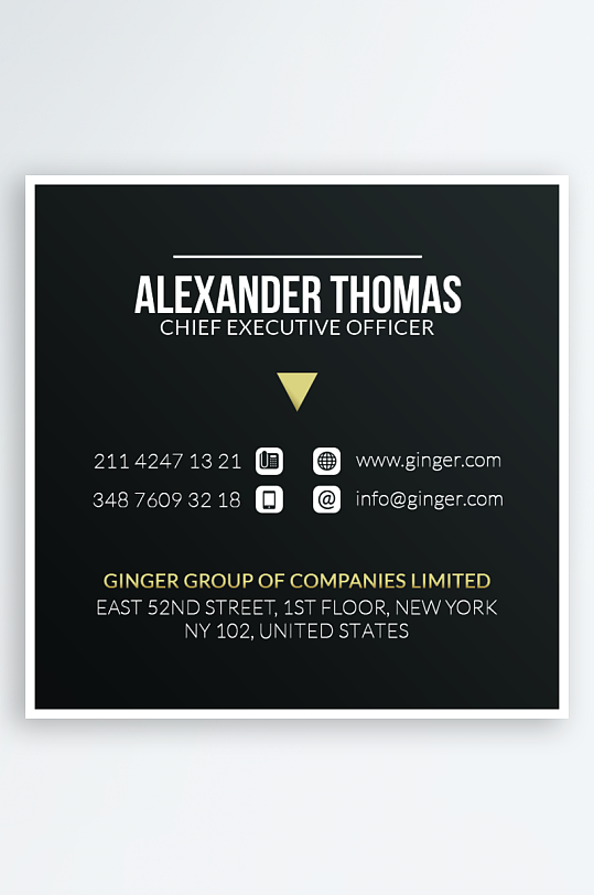 创意大气名片模版设计-众图网