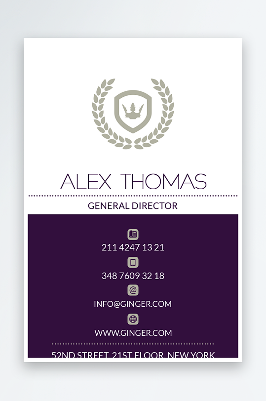 创意大气名片模版设计-众图网