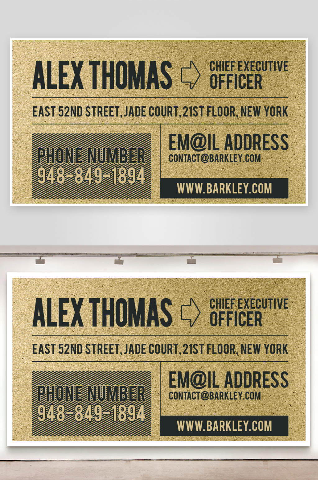 创意大气名片模版设计素材