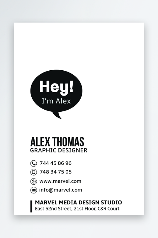 创意大气名片模版设计-众图网