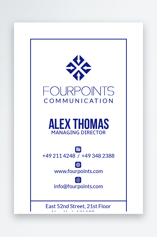 创意大气名片模版-众图网