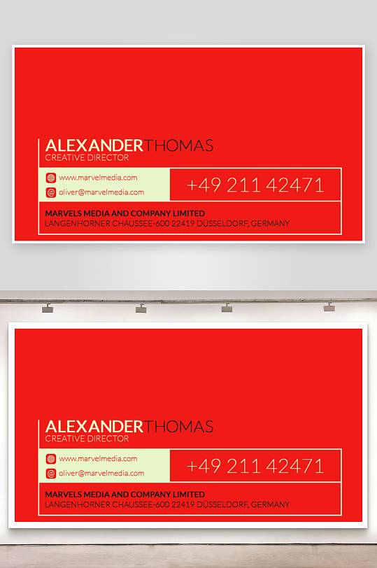 创意大气名片模版-众图网