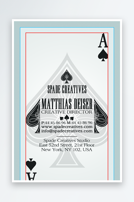 创意大气名片模版-众图网