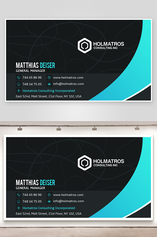 创意大气名片模版-众图网