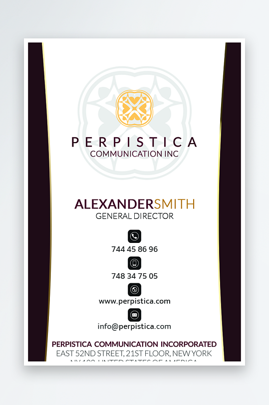 创意大气名片模版设计-众图网