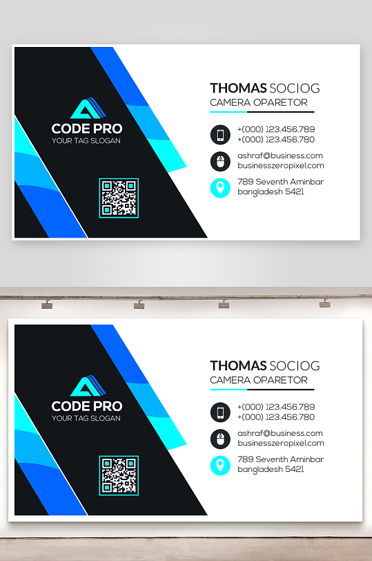 创意大气名片模版-众图网