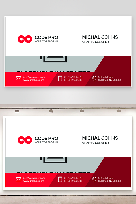 创意大气名片模版-众图网