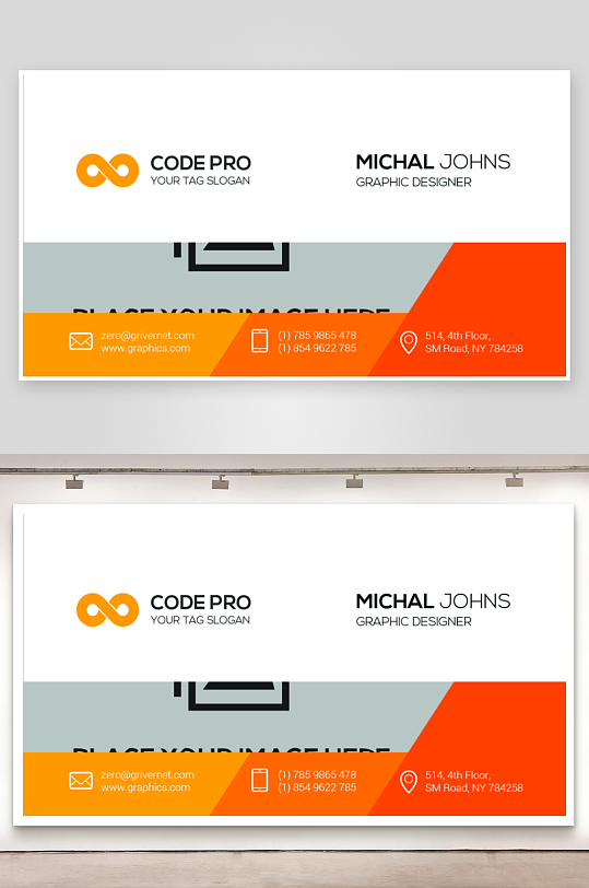 创意大气名片模版-众图网