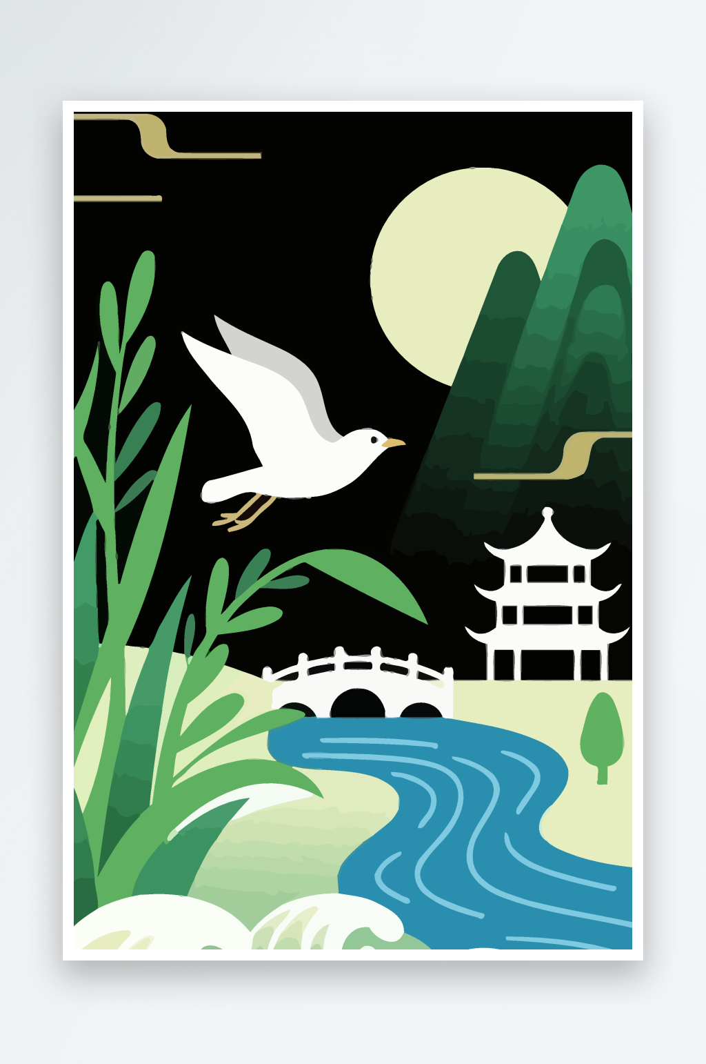 鸽子矢量插画图形素材