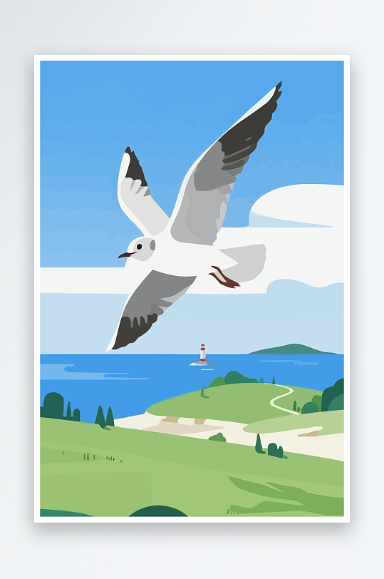 鸽子矢量插画图形-众图网