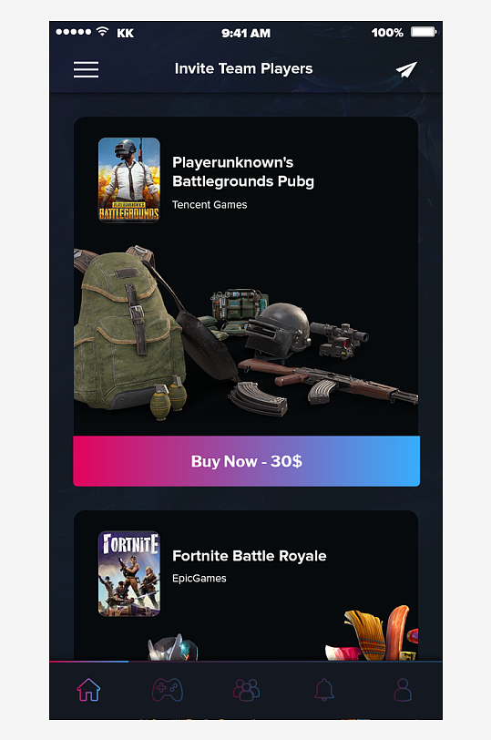 创意大气UI界面设计模板-众图网