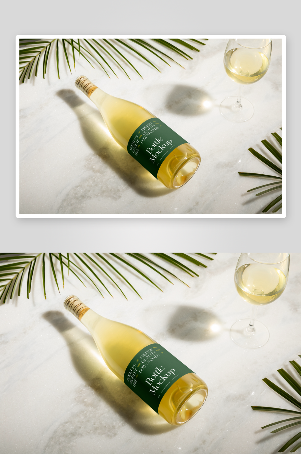 高端红酒香槟苹果醋酒瓶样机素材