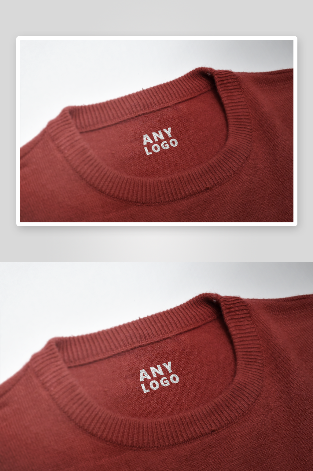 高端服装印花logo样机素材