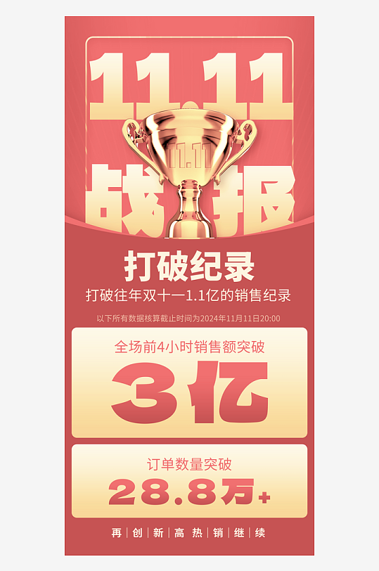 双十一海报设计模板素材