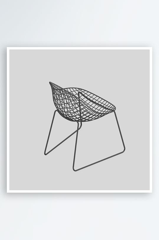 单人椅子设计模型2-众图网