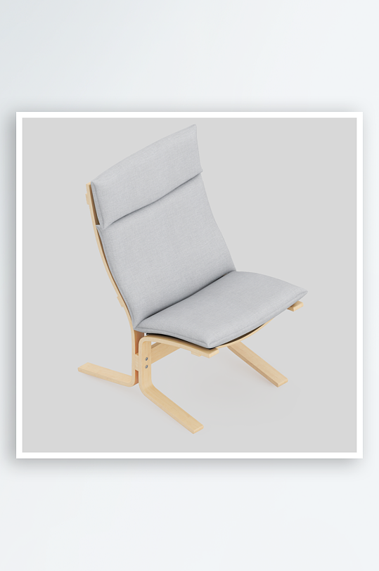 单人椅子设计模型2-众图网