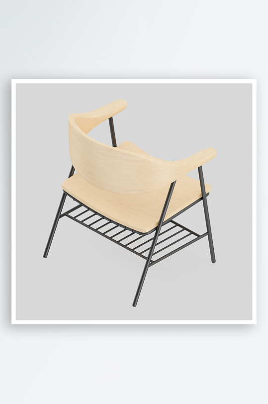 单人椅子设计模型2-众图网