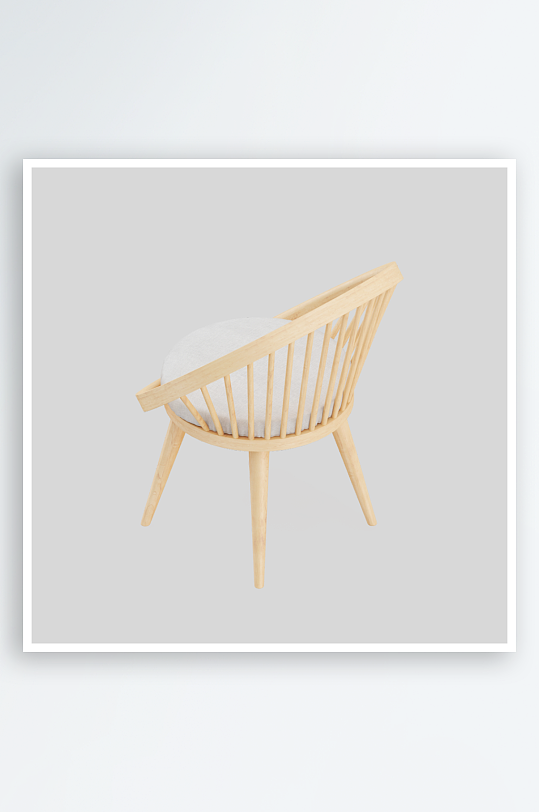 单人椅子设计模型2-众图网