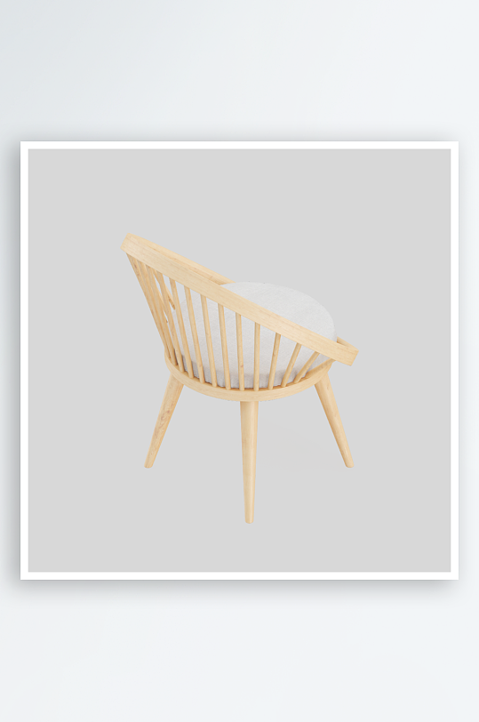 单人椅子设计模型2-众图网