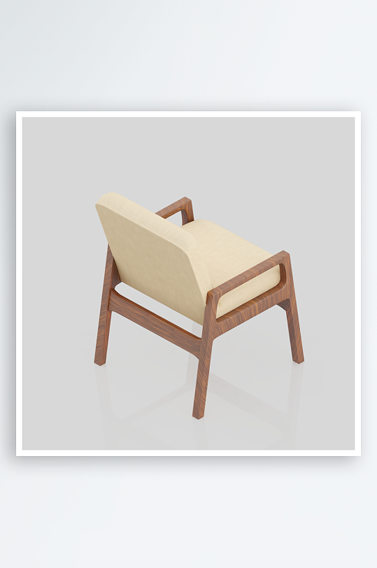 单人椅子设计模型4-众图网