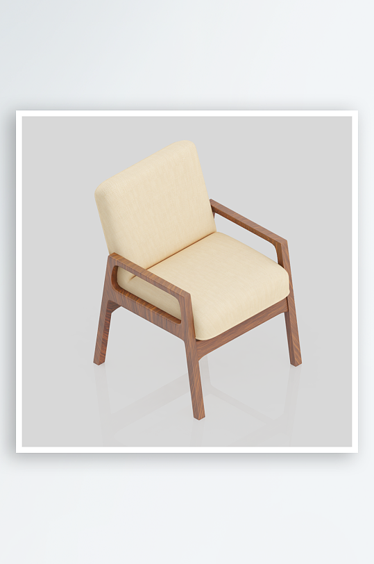 单人椅子设计模型4-众图网