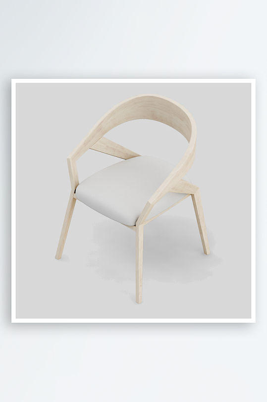 单人椅子设计模型4-众图网