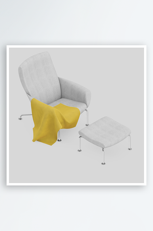 单人椅子设计模型4-众图网