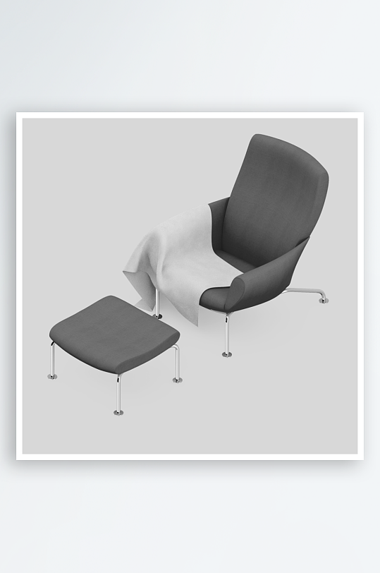 单人椅子设计模型4-众图网