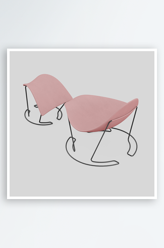 单人椅子设计模型4-众图网