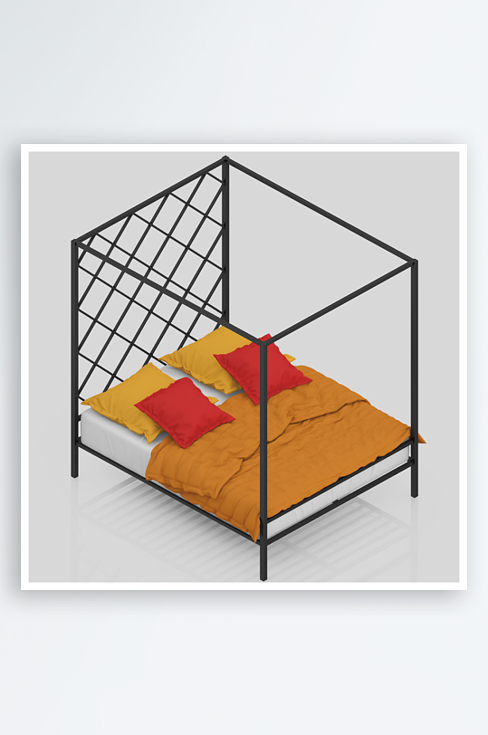 床上用品设计模型-众图网