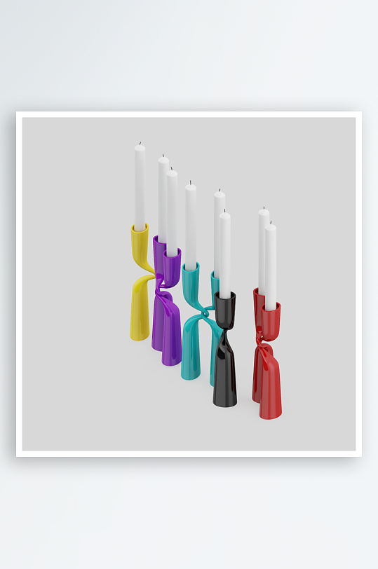 蜡烛产品设计模型-众图网