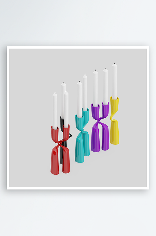 蜡烛产品设计模型-众图网