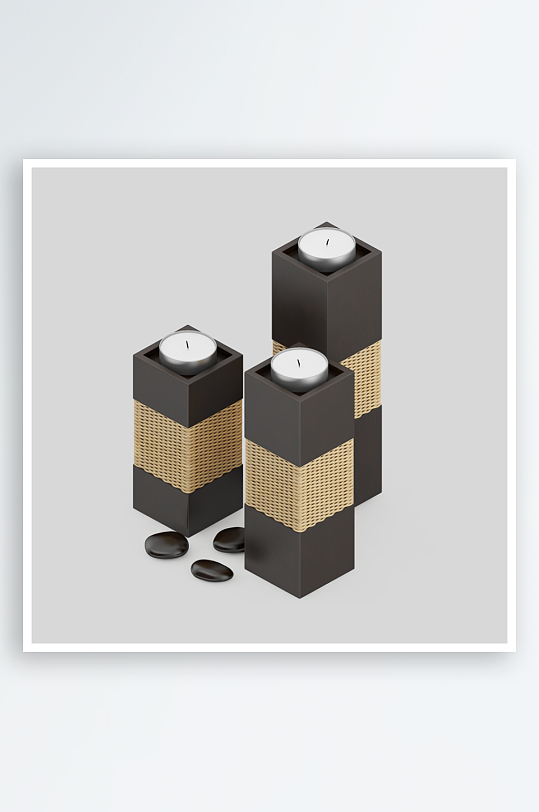 蜡烛产品设计模型-众图网