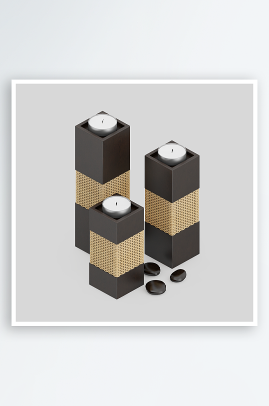 蜡烛产品设计模型-众图网