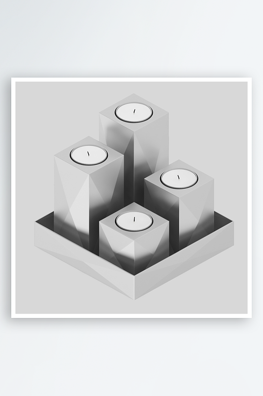 蜡烛产品设计模型1-众图网