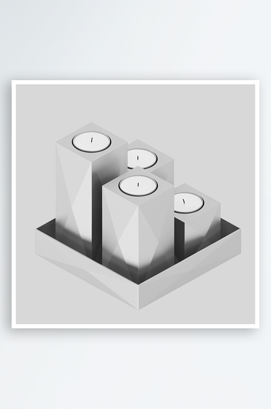 蜡烛产品设计模型1-众图网