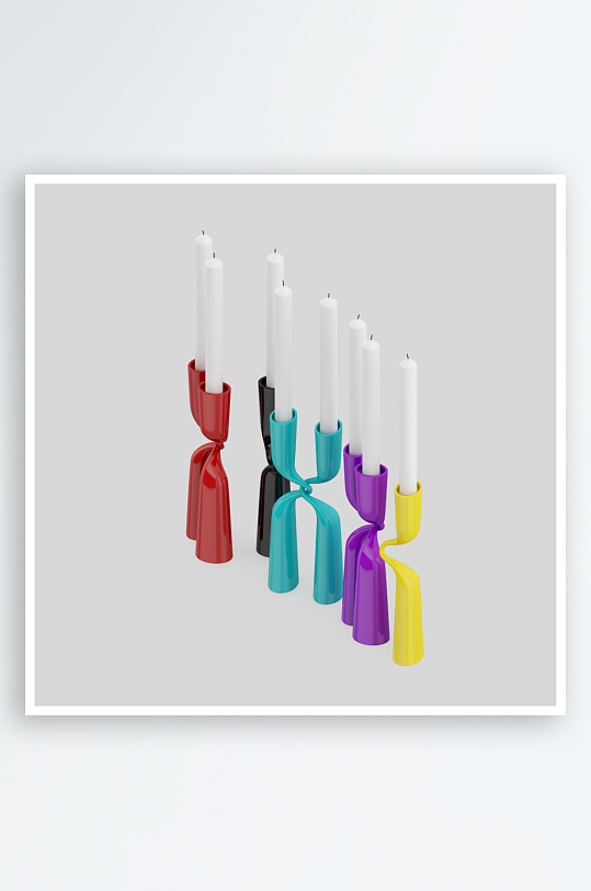 蜡烛产品设计模型3-众图网