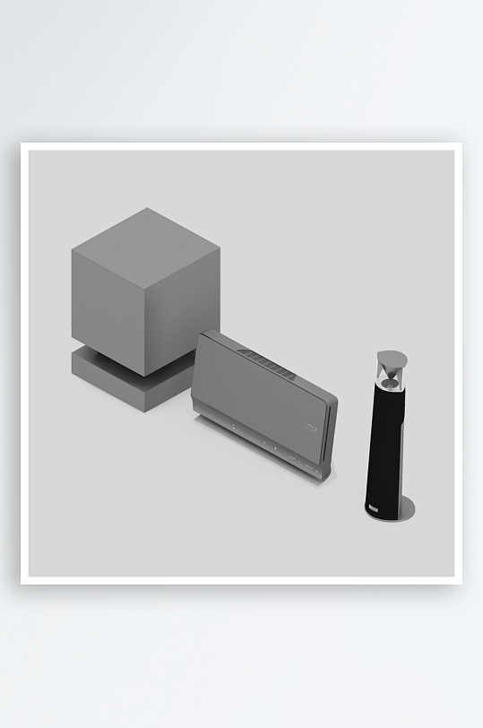 音响电子产品设计模型1-众图网