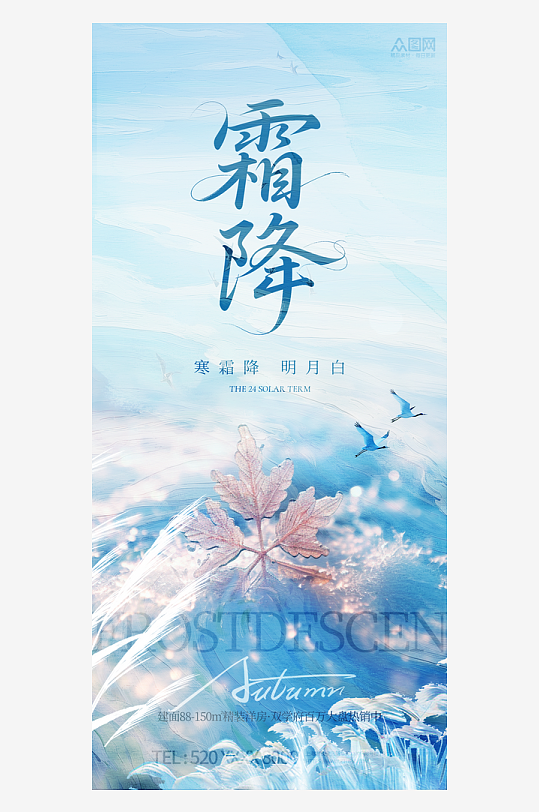 霜降二十四节气海报