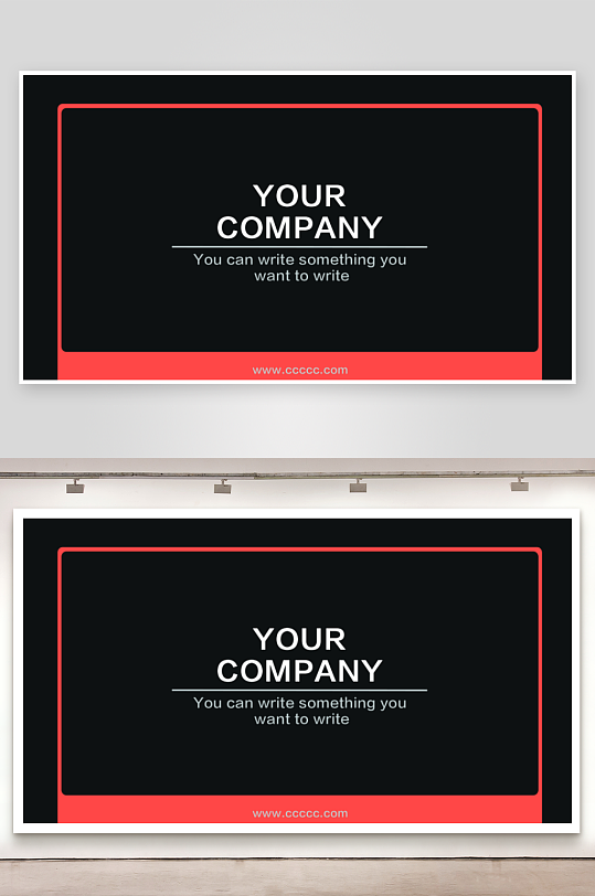 橙色商务企业名片-众图网