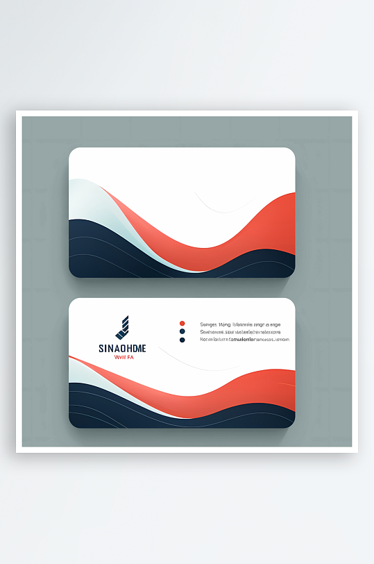 简约名片设计样式-众图网