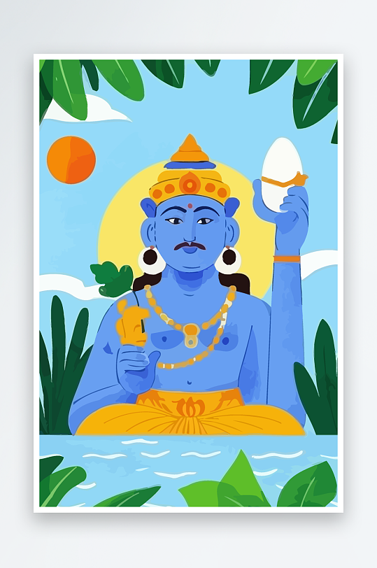 西方男神男人插画元素-众图网