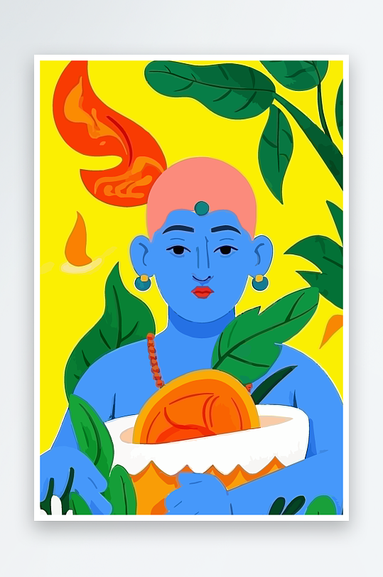 西方男神男人插画元素-众图网